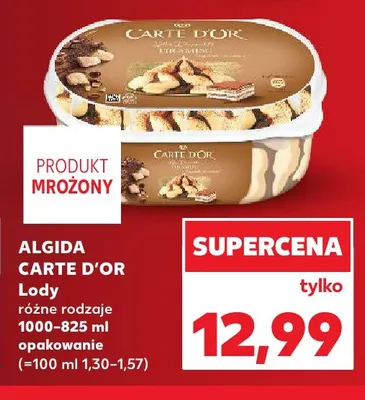 Lody Algida Carte d'Or promocja w Kaufland