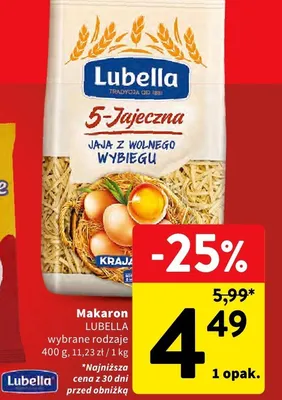 Makaron jajeczny wstążki Millo di pasta promocja w Intermarche