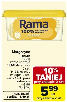 Margaryna Rama promocja w Carrefour