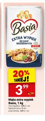 Mąka extra wypiek Basia promocja w Twój Market