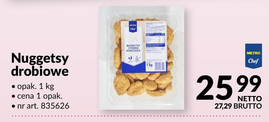 Nuggetsy drobiowe METRO promocja w Makro