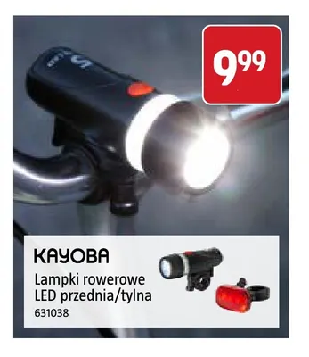 Lampki rowerowe LED tylna Kayoba promocja w Jula