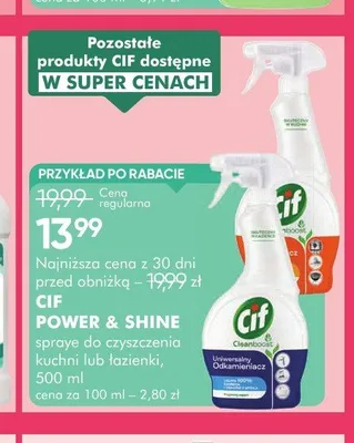 Odkamieniacz uniwersalny Cif Cleanboost promocja w Super-Pharm
