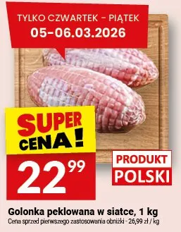 Golonka peklowana w siatce promocja w Twój Market