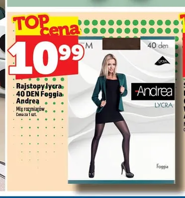 Rajstopy lycra 40 DEN Foggia Andrea promocja w TOPAZ