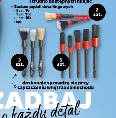 Zestaw pędzli detailingowych 2 szt. Edynic promocja w Netto