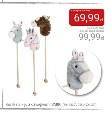 Konik na kiju z dźwiękiem Smiki promocja w Smyk