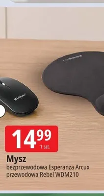 Mysz przewodowa Rebel WDM210 promocja w Leclerc