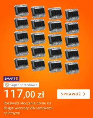 Lampki solarne 20-pak Allegro promocja w Allegro