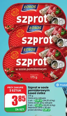 Szprot w sosie pomidorowym Łosoś Ustka promocja w Dino