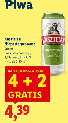 Piwo Niepasteryzowane promocja w Lidl
