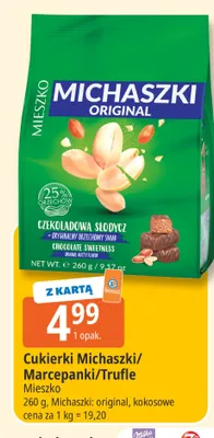 Cukierki Michaszki Kokosowe Mieszko promocja w Leclerc