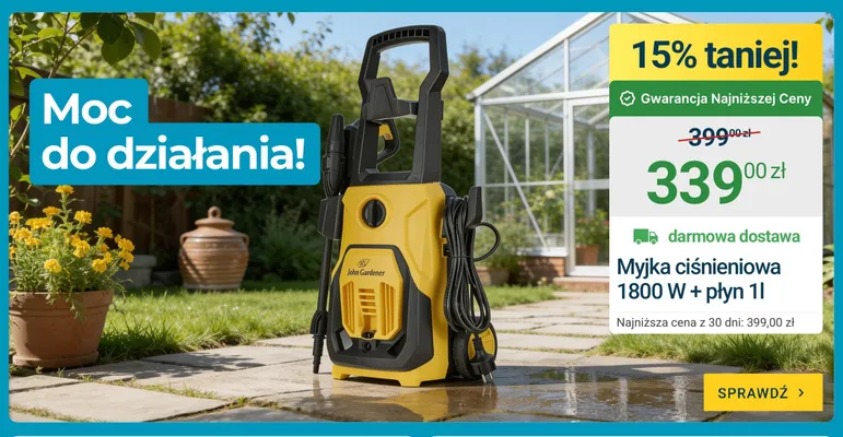 Myjka ciśnieniowa John Gardener promocja w ERLI