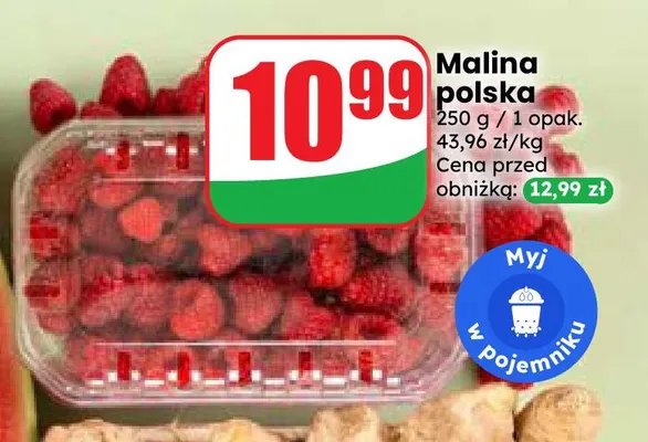 Maliny polskie promocja w Dino