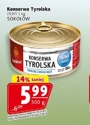 Konserwa tyrolska Sokołów promocja w Prim Market