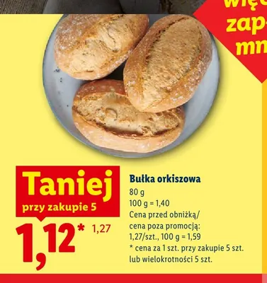 Bułka orkiszowa promocja w Lidl