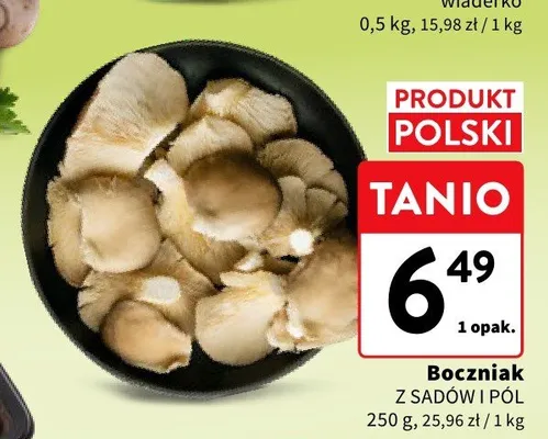 Boczniak świeży Z Sadów i Pól promocja w Intermarche