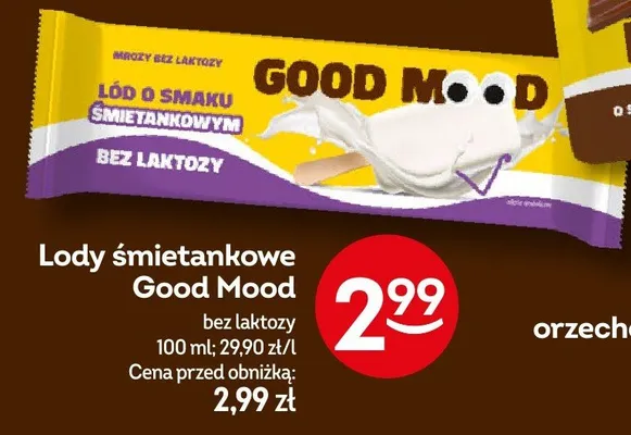 Lody śmietankowe Good Mood promocja w Żabka
