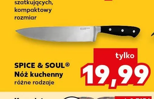 Nóż kuchenny Spice & Soul promocja w Kaufland