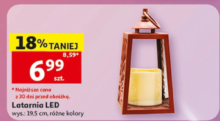 Latarnia LED promocja w Auchan
