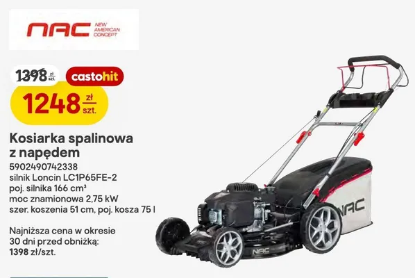 Kosiarka spalinowa z napędem NAC promocja w Castorama