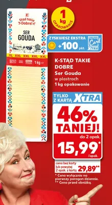 Ser Gouda w plastrach K-Stąd Takie Dobre promocja w Kaufland