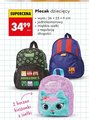 Plecak dziecięcy promocja w Biedronka
