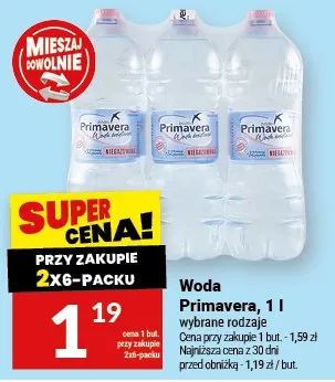 Woda Primavera niegazowana promocja w Twój Market