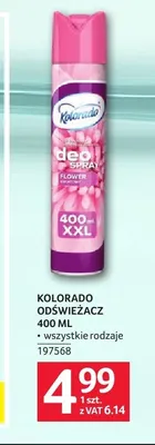 Odświeżacz powietrza Kolorado Deo Spray Flower promocja w Selgros