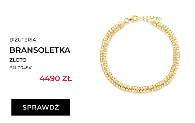 Bransoletka złota Briju BN-004541 promocja w Briju