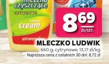 Mleczko czyszczące Ludwik Cream promocja w Stokrotka