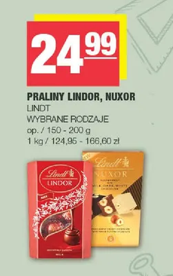 Praliny Lindor Lindt promocja w SPAR