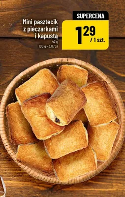 Mini pasztecik z pieczarkami i kapustą promocja w POLOmarket