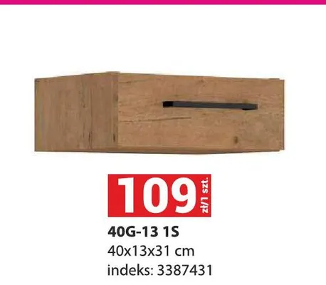 Szafka kuchenna Vigo Grafit 40 g-13 1S promocja w Merkury Market