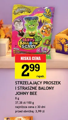 Strzelający proszek i straszne balony Johny Bee promocja w Gram Market
