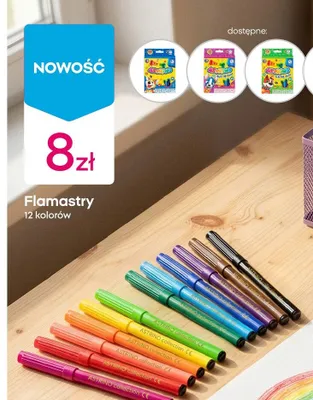 Flamastry Astrino 12 kolorów promocja w Pepco