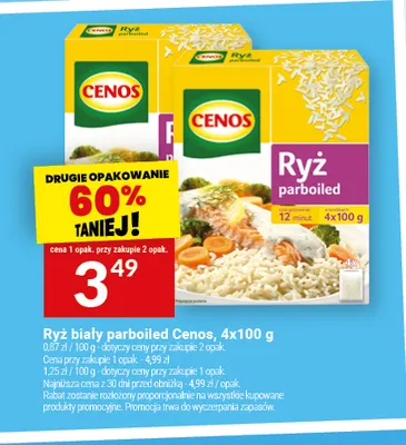 Ryż biały parboiled Cenos promocja w Twój Market