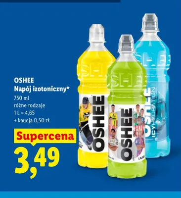 Napój izotoniczny Oshee cytrynowy promocja w Lidl