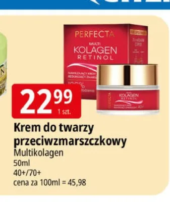 Krem do twarzy przeciwzmarszczkowy Perfecta Multikolagen promocja w Leclerc