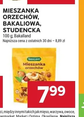 Mieszanka studencka Bakalland promocja w Stokrotka