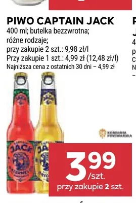 Piwo Captain Jack promocja w Stokrotka
