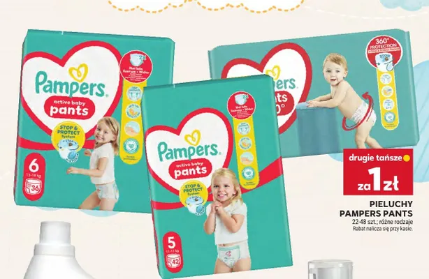 Pieluchy Pampers Pants różne rodzaje promocja w Stokrotka