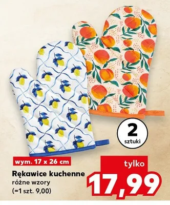 Rękawice kuchenne 17x26 cm 2-pak promocja w Kaufland