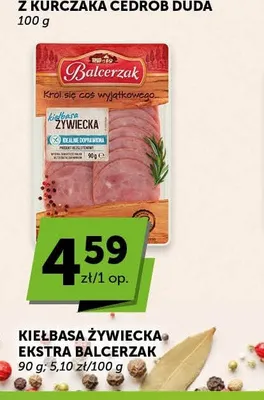 Kiełbasa żywiecka ekstra Balcerzak promocja w Euro Sklep