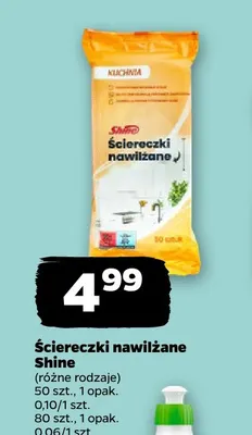 Ściereczki nawilżane Shine 80 szt. promocja w Netto
