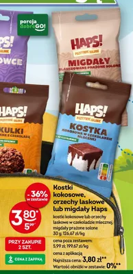Kostka kokosowa w czekoladzie mlecznej Haps! promocja w Żabka