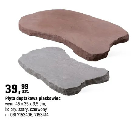 Płyta deptakowa piaskowiec promocja w OBI