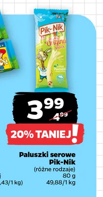 Paluszki serowe Pik-Nik promocja w Netto
