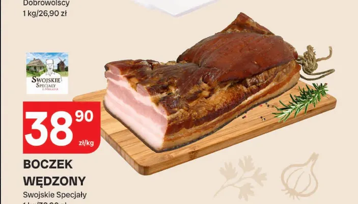Boczek wędzony Swojskie Specjały promocja w Chorten