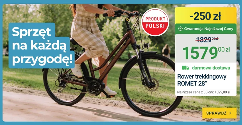 Rower trekkingowy Romet 28" promocja w ERLI